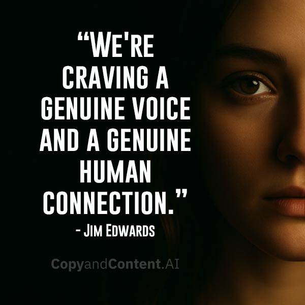 realjimedwards's tweet image. Your audience doesn’t want perfect. They want real. Be the voice that actually connects.

#HumanMarketing #RealConnection