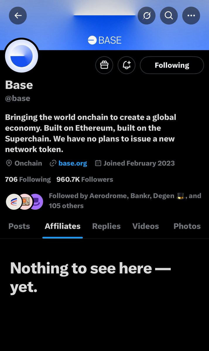 thefear. base.eth (@0xthefear) on Twitter photo <a href="/base/">Base</a> Affiliates aren't showing properly right now. I'm listing a few trusted IDs I remember, so you donโt lose them or get tricked by scammers pretending to be part of the team.
1-<a href="/jessepollak/">jesse.base.eth</a>
2-<a href="/davidtsocy/">David Tso (dave.base.eth)</a>
3-<a href="/0xAneri/">aneri.base.eth</a>
4-<a href="/XenBH/">Xen</a>
5-<a href="/neodaoist/">tom.base.eth</a>
6-<a href="/aflock/">aflock</a>
7-<a href="/_johngranata/">John Granata</a> <a href="/base/">Base</a> Affiliates aren't showing properly right now. I'm listing a few trusted IDs I remember, so you donโt lose them or get tricked by scammers pretending to be part of the team.
1-<a href="/jessepollak/">jesse.base.eth</a>
2-<a href="/davidtsocy/">David Tso (dave.base.eth)</a>
3-<a href="/0xAneri/">aneri.base.eth</a>
4-<a href="/XenBH/">Xen</a>
5-<a href="/neodaoist/">tom.base.eth</a>
6-<a href="/aflock/">aflock</a>
7-<a href="/_johngranata/">John Granata</a>