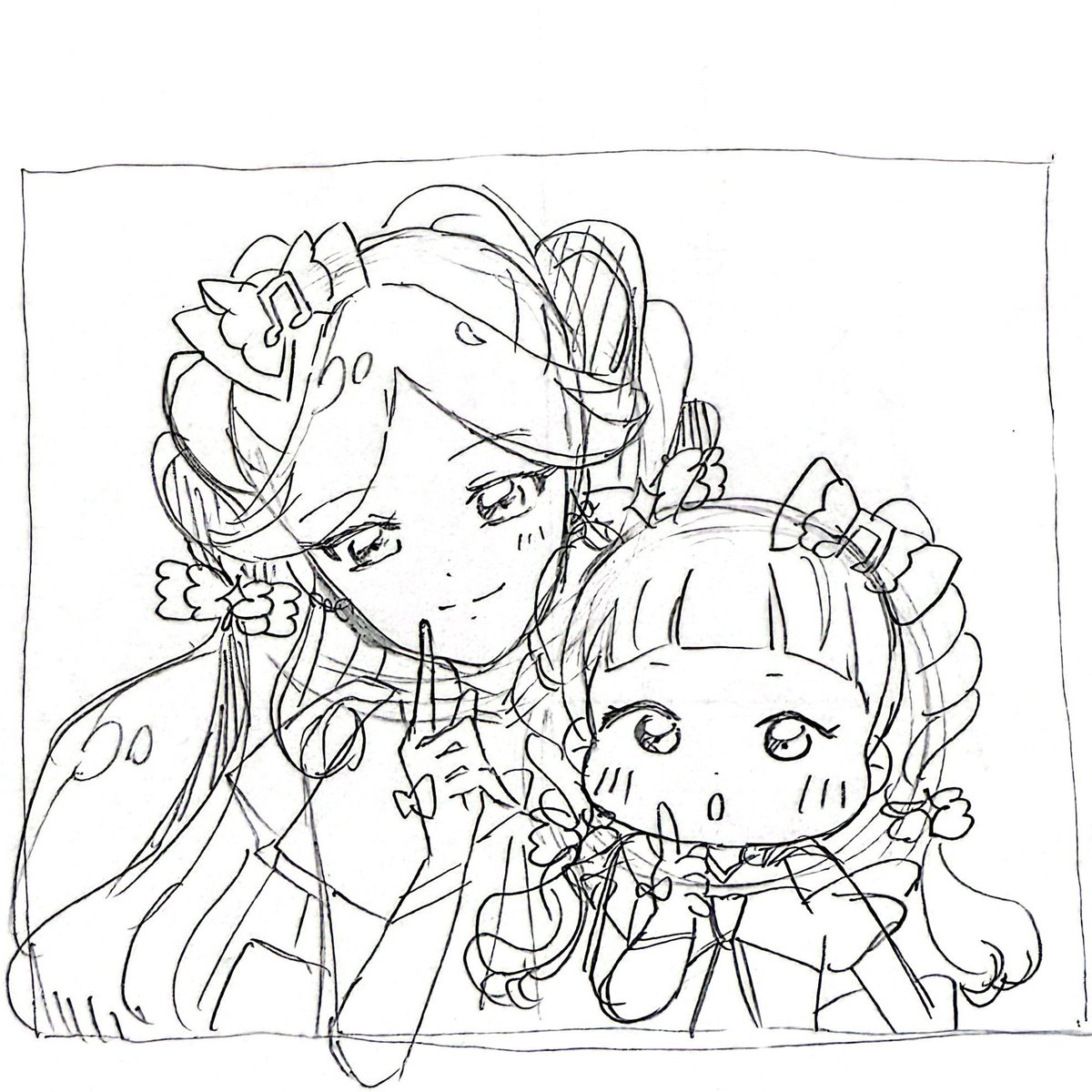kupipo_sheep's tweet photo. クピ美ちゃんがキュアキッスになりたいと申されたので描いた🖤 https://t.co/ivy0WVUb0K
