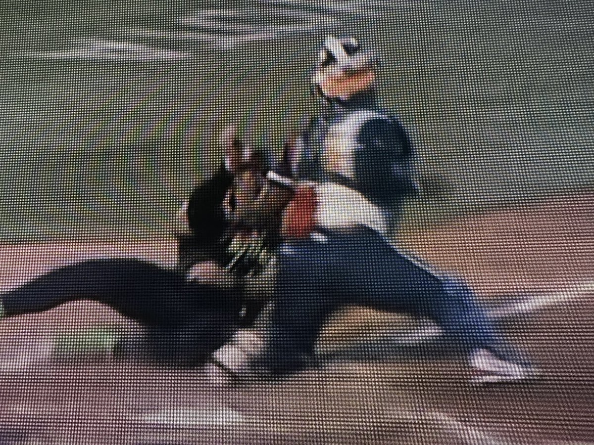 bamslade311's tweet photo. Friends @TannerThomas_ &amp; @TAJPORTER had a play at the plate last night that didn’t go Tanner’s way. 
I think the obstruction rule has gotten out of hand in baseball/softball.  #BananaBall But here was a perfect example imo. #savannahbananas The plate was blocked before possession https://t.co/ex8oMd9O5t