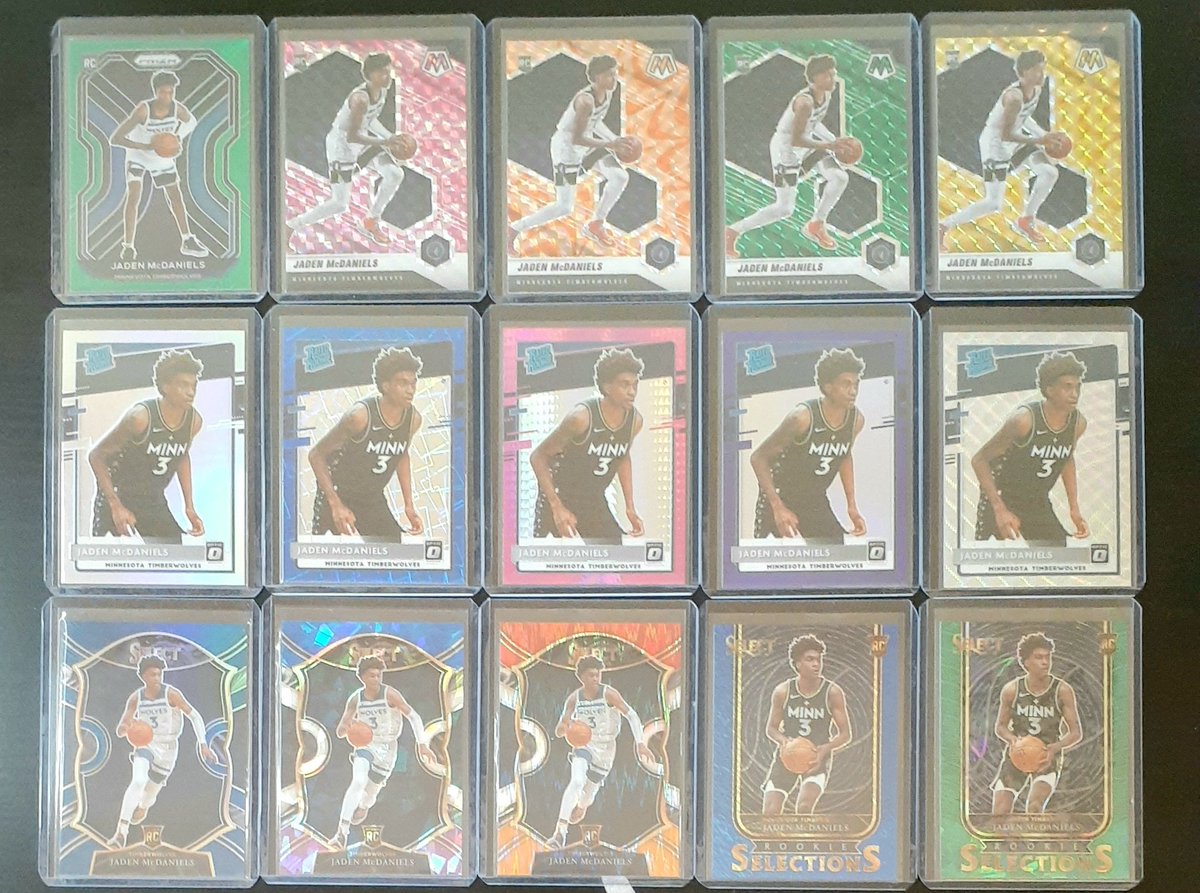 <a href="/TheHobby247/">The Hobby 24/7</a> Jaden McDaniels rookies x15
$45 shipped