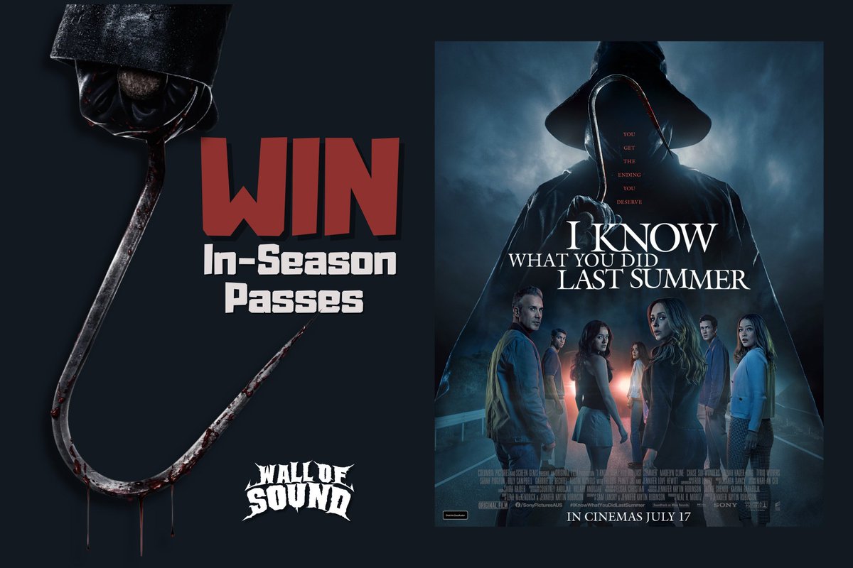 Hook into this 🪝 We're sending 10 lucky horror fans and their secret pact pal to check out I Know What You Did Last Summer - exclusively in cinemas July 17 - thanks to Sony Pictures Australia 

wallofsoundau.com/news/win-ticke…