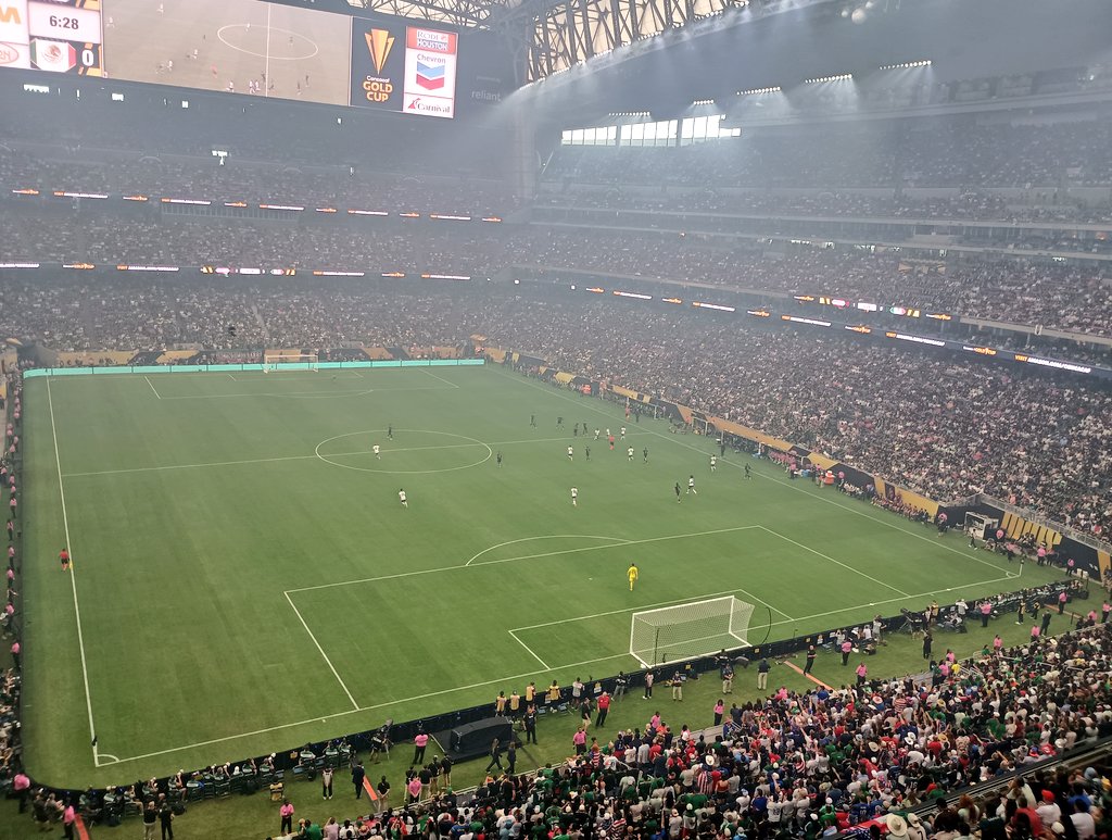 Sometimes you just have to say "Yes" and go...

USA🇺🇲 vs Mexico🇲🇽 in the <a href="/Concacaf/">Concacaf</a> Gold Cup final. The atmosphere here at NRG Stadium is electric.

I can also see why the United States doesn't play Mexico in cities like Houston. Crowd is 90-10 Mexico. #USAvMEX #ConcacafGoldCup