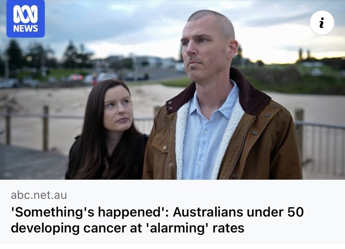 Australians aged in their 30s and 40s are experiencing unprecedented and in some cases world-leading rates of 10 different types of cancer – and scientists are desperate to understand why. 

Anyone here got any ideas why this is happening ? 🙄