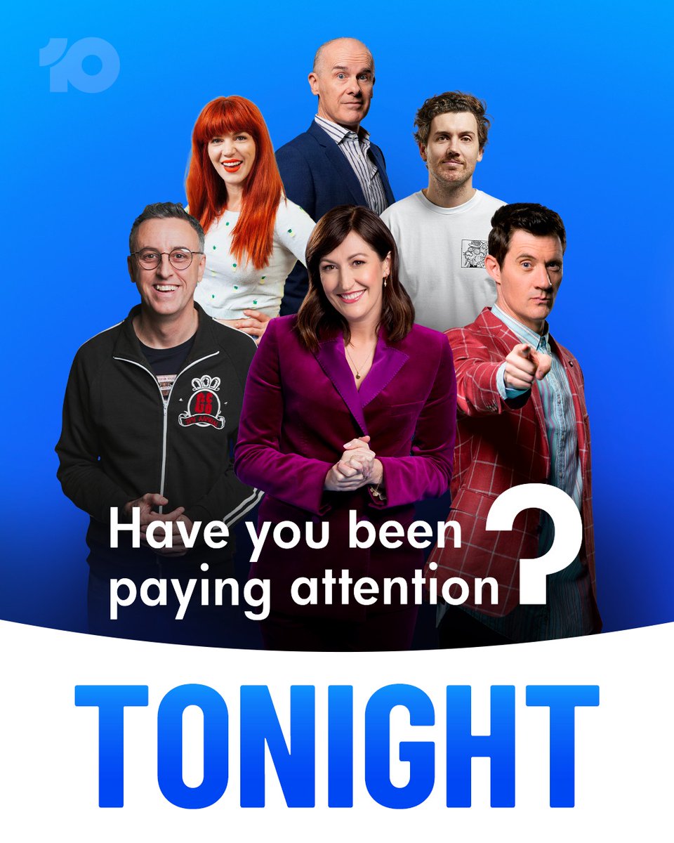 Channel10AU's tweet image. Have Ed Kavalee, Bron Lewis, Daniel Connell, Celia Pacquola and Tony Martin been paying attention? 🤔
#HYBPA | 8.40 Tonight on @Channel10AU | Watch + Stream Free