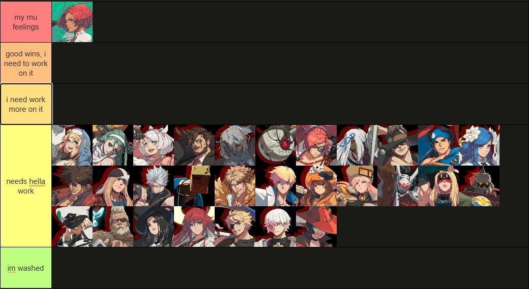 saw one of my students do one of these so felt like id give it a shot. i really just gotta work on all matchups as i dont feel like i am well versed in any of them