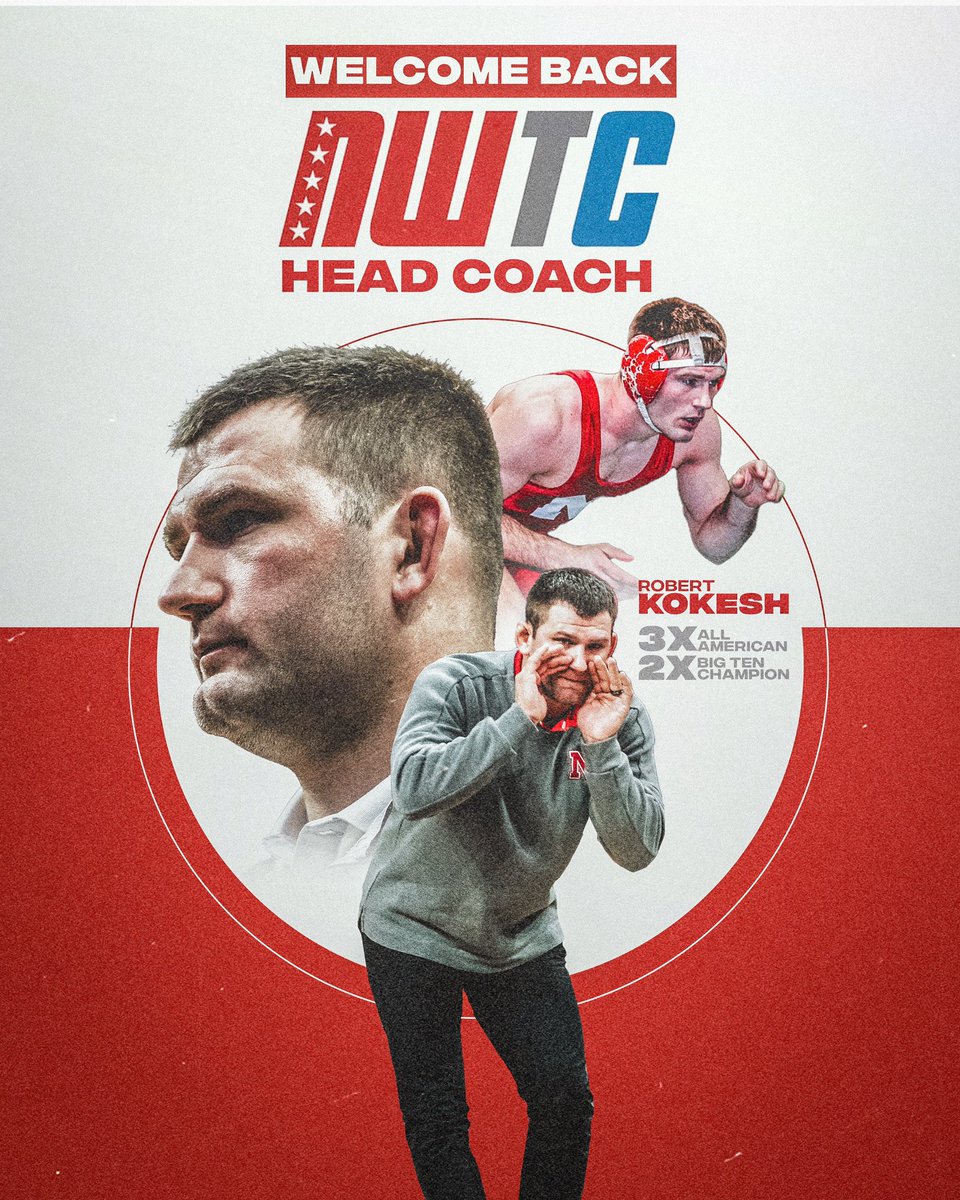 HuskerWrestling's tweet image. Welcome back to Lincoln, @kokesh174!
We’re excited to announce that Robert Kokesh will return to Nebraska as NWTC Head Coach.