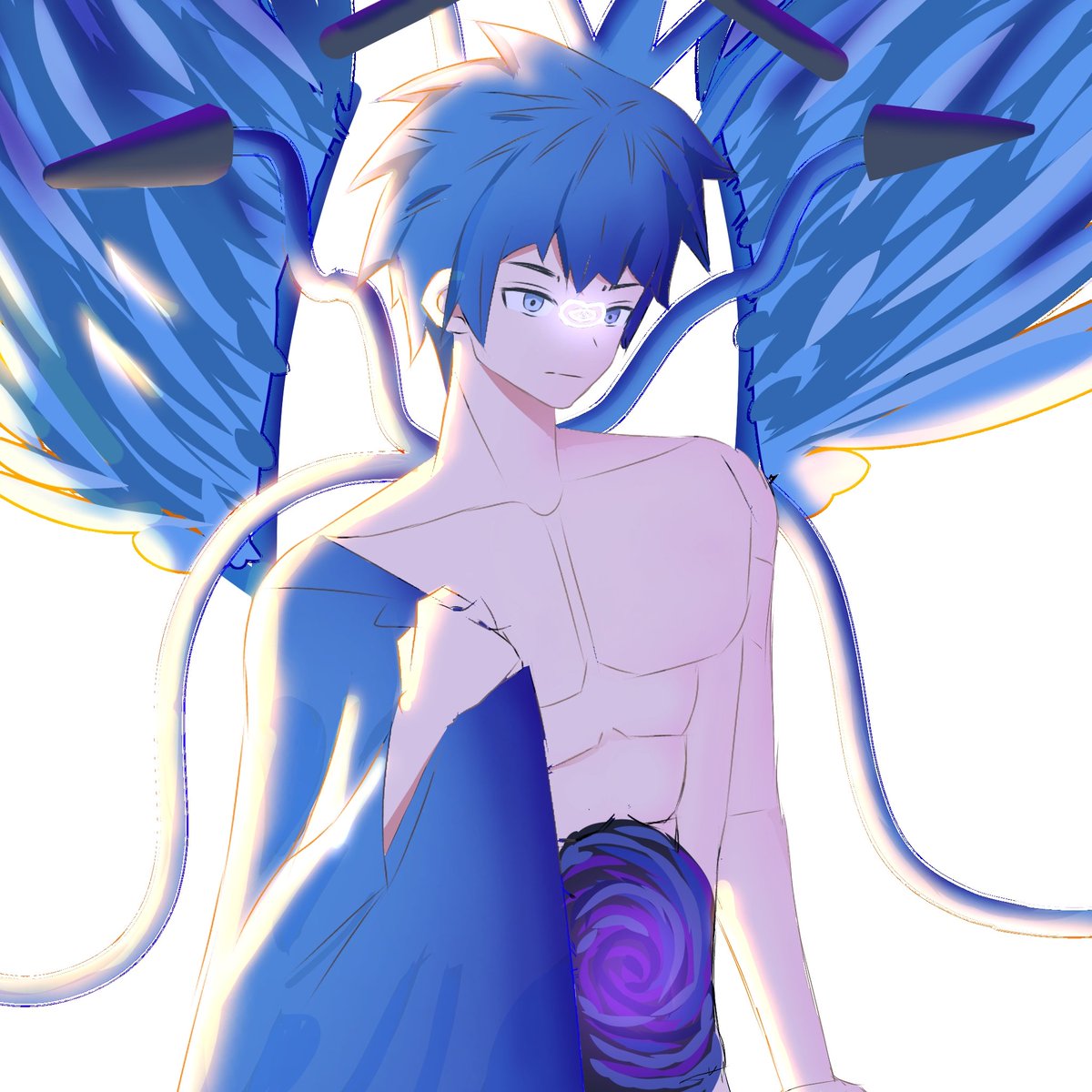 HWashingtons's tweet image. Migrator is my character that I will make as the role of my antagonist in my future games 😀. #anime #art