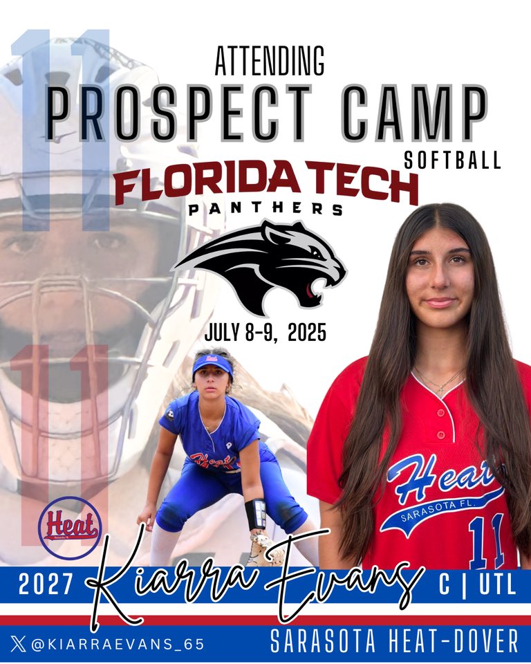 Leaving home early this Tuesday for an amazing opportunity at <a href="/FloridaTechSB/">Florida Tech Softball</a> to show who I am! Staying prepared while counting down the minutes ❤️🖤

<a href="/NCSA_Softball/">NCSA Softball</a> <a href="/joycewellhoefer/">Joyce Wellhoefer</a> 
<a href="/SarasotaHeat18U/">Sarasota Heat Dover</a> <a href="/LineDsoftball/">Line Drive Media</a> <a href="/SoFlaFastpitch/">South Fla Fastpitch Group</a> <a href="/NP_Recruiting/">National Pros Recruiting</a> <a href="/IHartFastpitch/">I❤️Fastpitch</a> <a href="/SoftballDown/">Down South Softball</a>