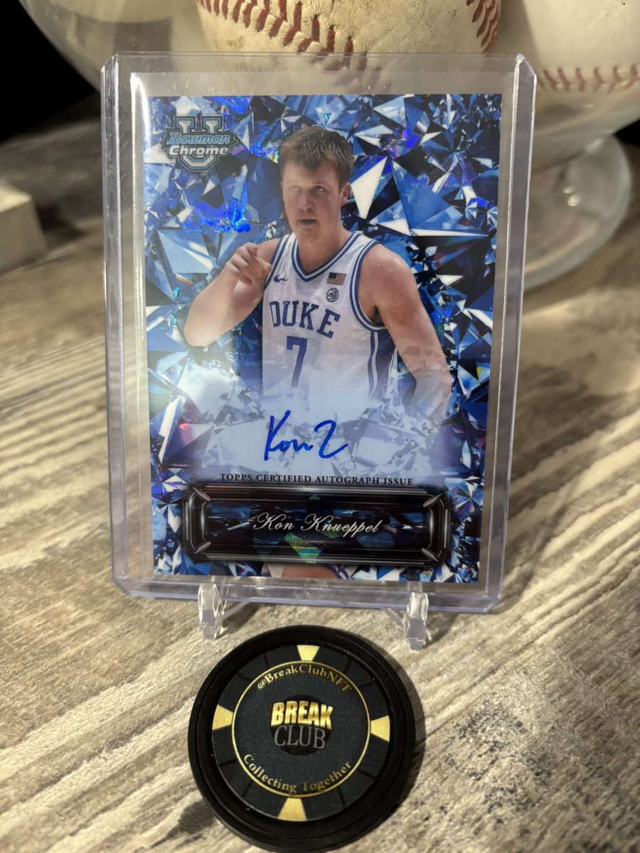 Eric Hecker (@eshecker) on Twitter photo <a href="/TheHobby247/">The Hobby 24/7</a> Kon Knueppel - 2024 Bowman Chrome U Sapphire Selections Auto - $60 shipped OBO <a href="/TheHobby247/">The Hobby 24/7</a> Kon Knueppel - 2024 Bowman Chrome U Sapphire Selections Auto - $60 shipped OBO