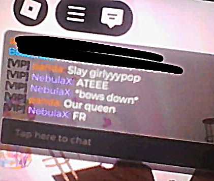 these two gals were being so sweet but my phone keyboard was glitching out so I couldn't thank them :( my screenshot also wasn't working (dti causes too much lag for both of these to work properly) so i had to take this picture with my computer webcam 💘💘💘💘💘💘💘💘
