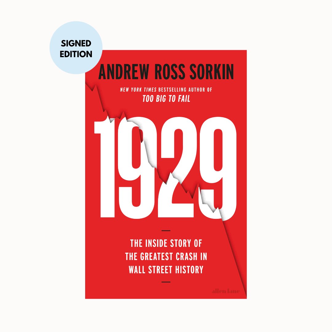 andrewrsorkin's tweet image. For my readers in the UK, you can pre-order a signed copy of my new book, 1929, that is coming out in October from @waterstones
Click here👉: shorturl.at/kGLAo