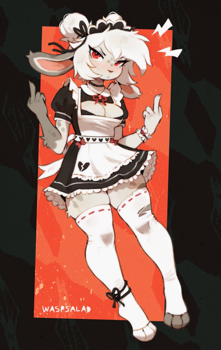 this maid seems a bit rude...