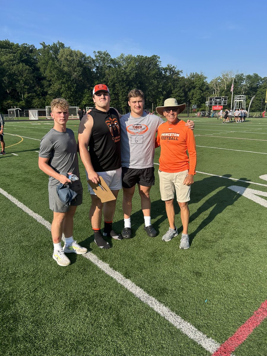 Rody Barnett (@rodybarnett2026) on Twitter photo I had a great time at <a href="/PrincetonFTBL/">Princeton Football</a> camp today!
<a href="/HatfieldQuin/">Quin Hatfield</a> <a href="/CoachBobSurace/">Bob Surace '90</a> <a href="/CoachCuevas78/">Brandon Cuevas</a> <a href="/SVerbit/">Stephen Verbit</a> <a href="/CoachJMNichols/">Jason Nichols</a> <a href="/ccesfootball/">Christ Church Football</a> <a href="/HatfieldQuin/">Quin Hatfield</a> <a href="/HaleMcGranahan/">Hale McGranahan</a> <a href="/HighSchoolBlitz/">High School Blitz</a> <a href="/Jdjacks45/">Joshua Jackson</a> <a href="/windham_john/">John Windham</a> <a href="/train0187/">TRAINBUILT PERFORMANCE</a> <a href="/Todd_C_08/">Todd Cunningham</a> <a href="/MovinChains/">Movin’ The Chains</a> <a href="/Yawn76/">Keon Talbert</a> <a href="/LemmingReport/">Tom Lemming</a> <a href="/CDearing82/">Chris Dearing</a> I had a great time at <a href="/PrincetonFTBL/">Princeton Football</a> camp today!
<a href="/HatfieldQuin/">Quin Hatfield</a> <a href="/CoachBobSurace/">Bob Surace '90</a> <a href="/CoachCuevas78/">Brandon Cuevas</a> <a href="/SVerbit/">Stephen Verbit</a> <a href="/CoachJMNichols/">Jason Nichols</a> <a href="/ccesfootball/">Christ Church Football</a> <a href="/HatfieldQuin/">Quin Hatfield</a> <a href="/HaleMcGranahan/">Hale McGranahan</a> <a href="/HighSchoolBlitz/">High School Blitz</a> <a href="/Jdjacks45/">Joshua Jackson</a> <a href="/windham_john/">John Windham</a> <a href="/train0187/">TRAINBUILT PERFORMANCE</a> <a href="/Todd_C_08/">Todd Cunningham</a> <a href="/MovinChains/">Movin’ The Chains</a> <a href="/Yawn76/">Keon Talbert</a> <a href="/LemmingReport/">Tom Lemming</a> <a href="/CDearing82/">Chris Dearing</a>