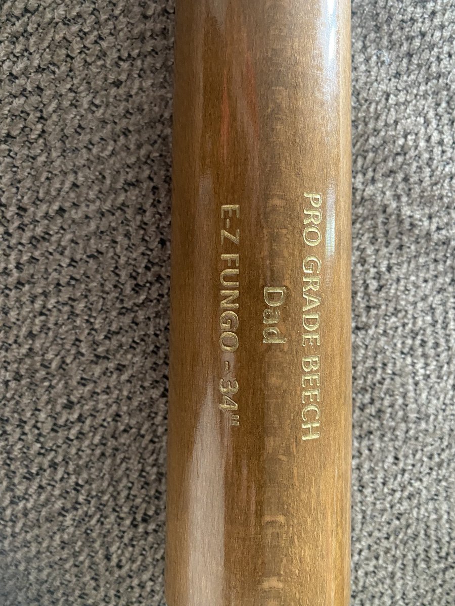 My kids know me well. They bought me a <a href="/CamWoodBats/">CamWood Bats</a> EZ Fungo for Father’s Day! Obviously it’s special but knowing that all 3 of them helped design it means the world to me. #dad #coach #blessed #handsoffcoachesfungo