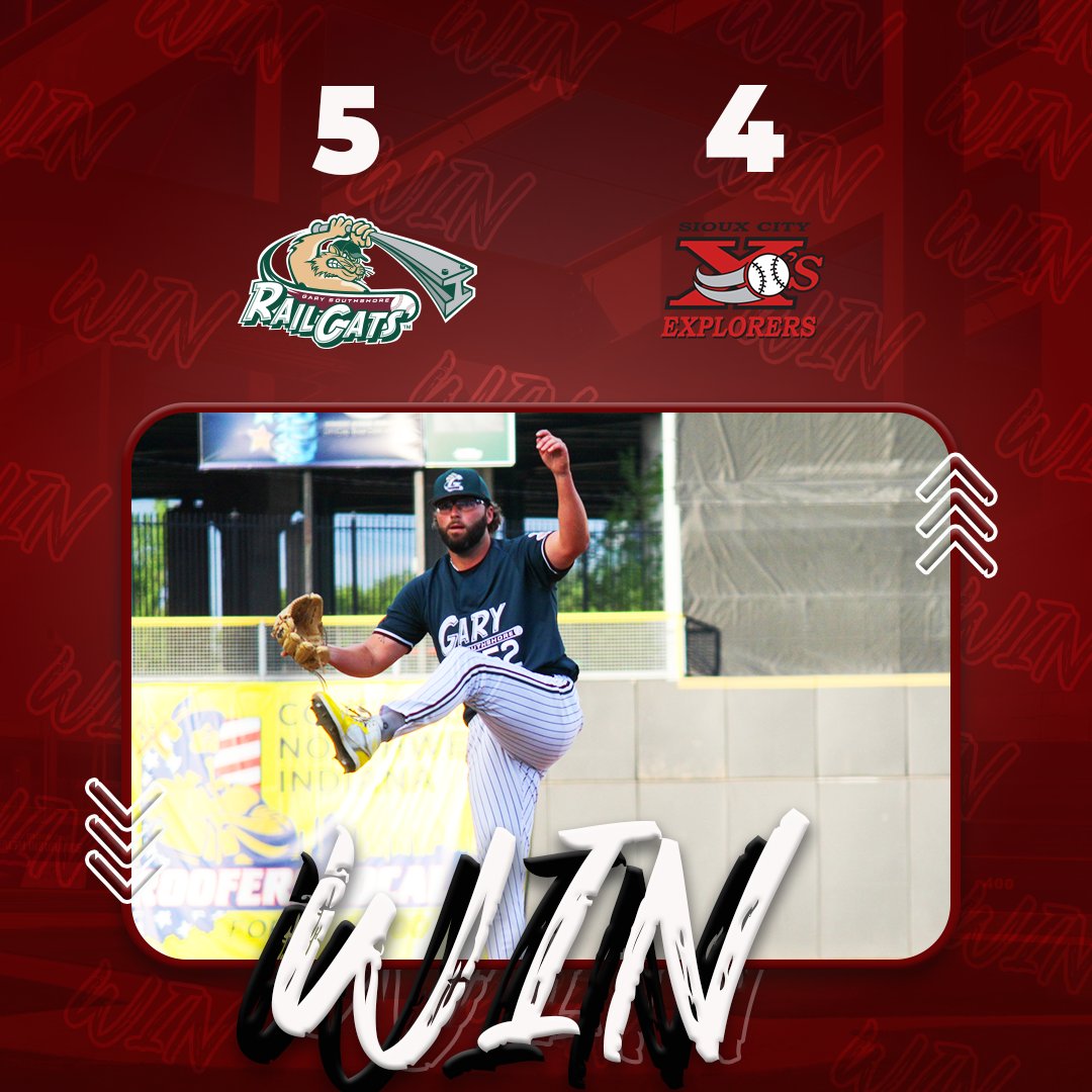 RAILCATS WIN! 

After coming back from a 1-4 deficit, the RailCats take the win in extras.

Richards: 4 for 5, 2B
Castillo: 2 for 4, 1 R, 2B
Guenther: 2 BB, 2 RBI
Noriega: 1 RBI, SF
Hull: 2 IP, 1 H, 0 ER
Evans: 2 IP, 0 H, 0 ER, 2 SO
Alexander: 2 IP, 0 ER, W
Reed: 1 IP, 0 ER, S
