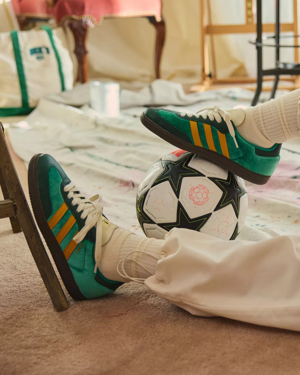 Restocked on @DICKS. adidas Samba OG Velvet Court Green. Retail $100. Now  $72 + free shipping.  Women's 10 = Men's 9  https://t.co/LWzQMVGc89 ad