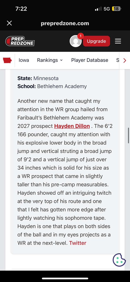 Thank you for the write up <a href="/PrepRedzoneMN/">Prep Redzone Minnesota</a>
