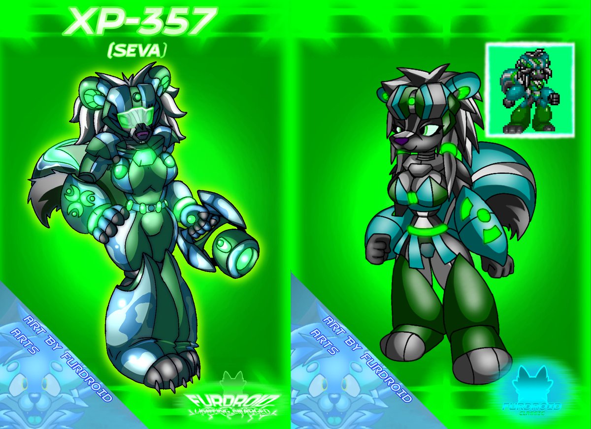 Turquoiseamber's tweet image. Furdroid character redesigns by me!! :D had a little help with Sevas design from a friend :D @scrunklyjax included...
#furdroid #anthro #furry #furryart #cyborg #robot #ibispaintX