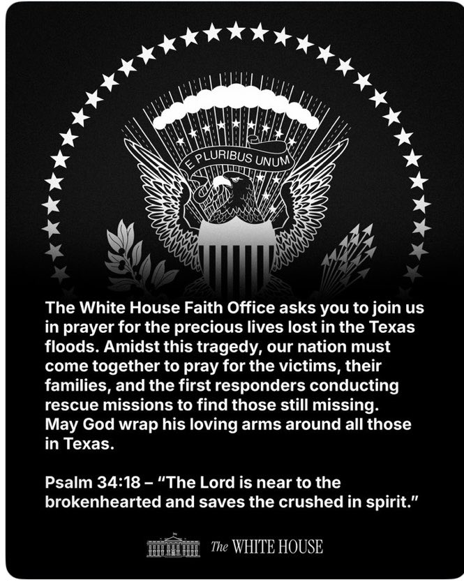 marlene4719's tweet image. Nobody gives a fuck about your meaningless prayers. There would never have been this many lost lives had you not cut funding for NOAA and NWS in order to billionaires more tax breaks.
@WhiteHouse