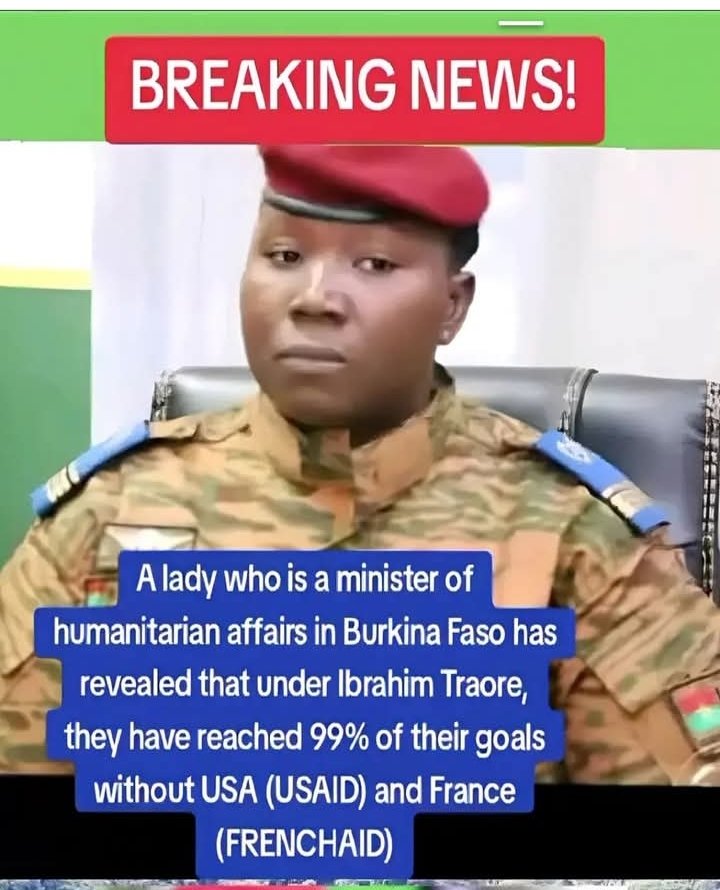 🇧🇫In February Burkina Faso Minister of Humanitarian affairs, Passowende Kabré, announced 91% of her Humanitarian Affairs department targets have been met without  USAID or French and Western Aid. Now it is 99%.

If the nation they claim is the poorest, can meet the needs of its