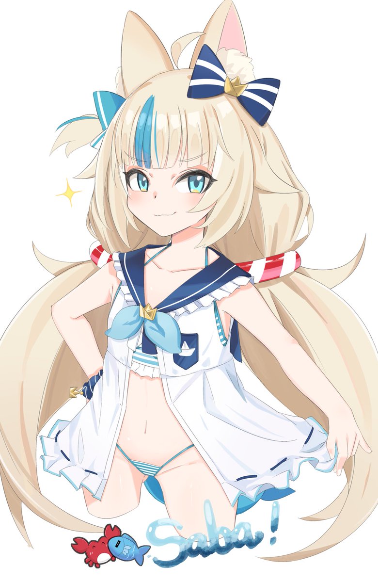 🦀❤️🩵🐟
#samekosaba
#sabart