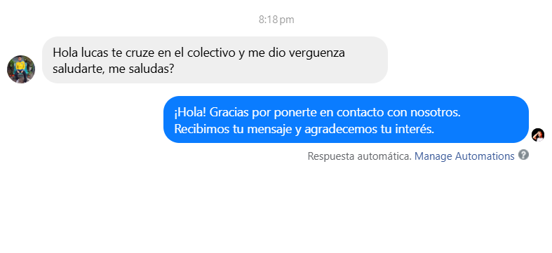 Ni se nota que es un mensaje automatico.