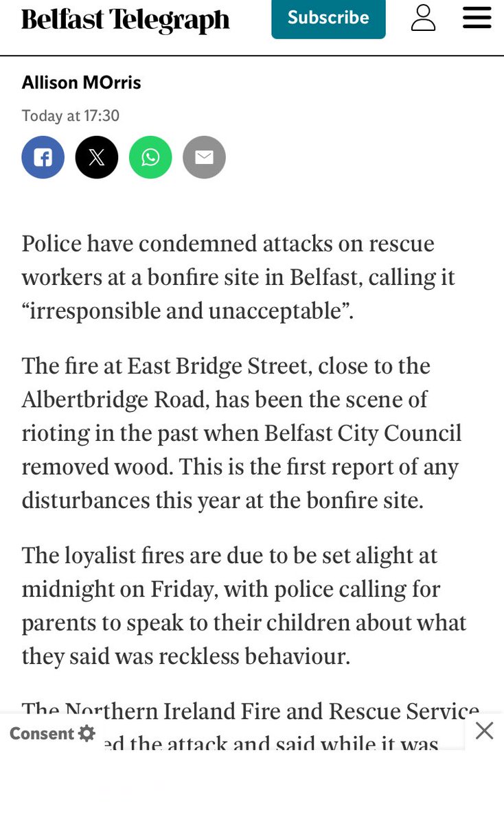 1stBaronetDSO's tweet image. Remember when the 'Security/Crime/Loyalist correspondent/Political Analyst/Geo-political expert/whatever the BBC need a talking head on' reported about a Loyalist arms dump in the New Lodge?

Well, now it's a Loyalist bonfire in the Markets. 🤦