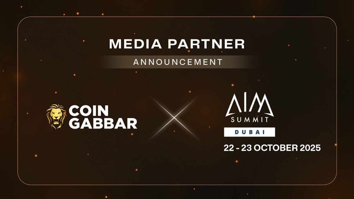 Coin Gabbar (@coin_gabbar_) on Twitter photo 🚨 MEDIA PARTNERSHIP ANNOUNCEMENT 🚨
We’re thrilled to join hands as an official Media Partner for AIM Summit Dubai 2025! 🌟
📅 October 22–23, 2025
📍 Dubai, UAE
Where global leaders in asset management, blockchain, and finance converge to shape the future of investment.
Stay 🚨 MEDIA PARTNERSHIP ANNOUNCEMENT 🚨
We’re thrilled to join hands as an official Media Partner for AIM Summit Dubai 2025! 🌟
📅 October 22–23, 2025
📍 Dubai, UAE
Where global leaders in asset management, blockchain, and finance converge to shape the future of investment.
Stay