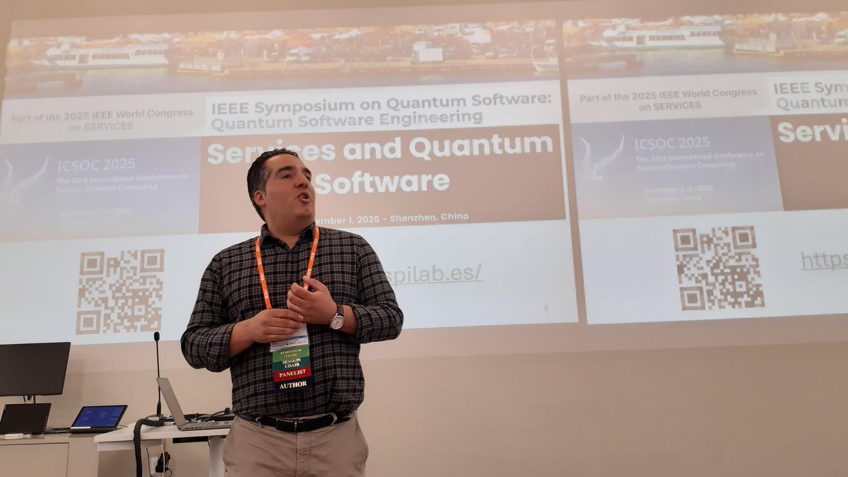 We are just starting the QSW 25 Symposium on Quantum Software Engineering. It has been a pleasure to organize it along my colleague Haris from #FORTH