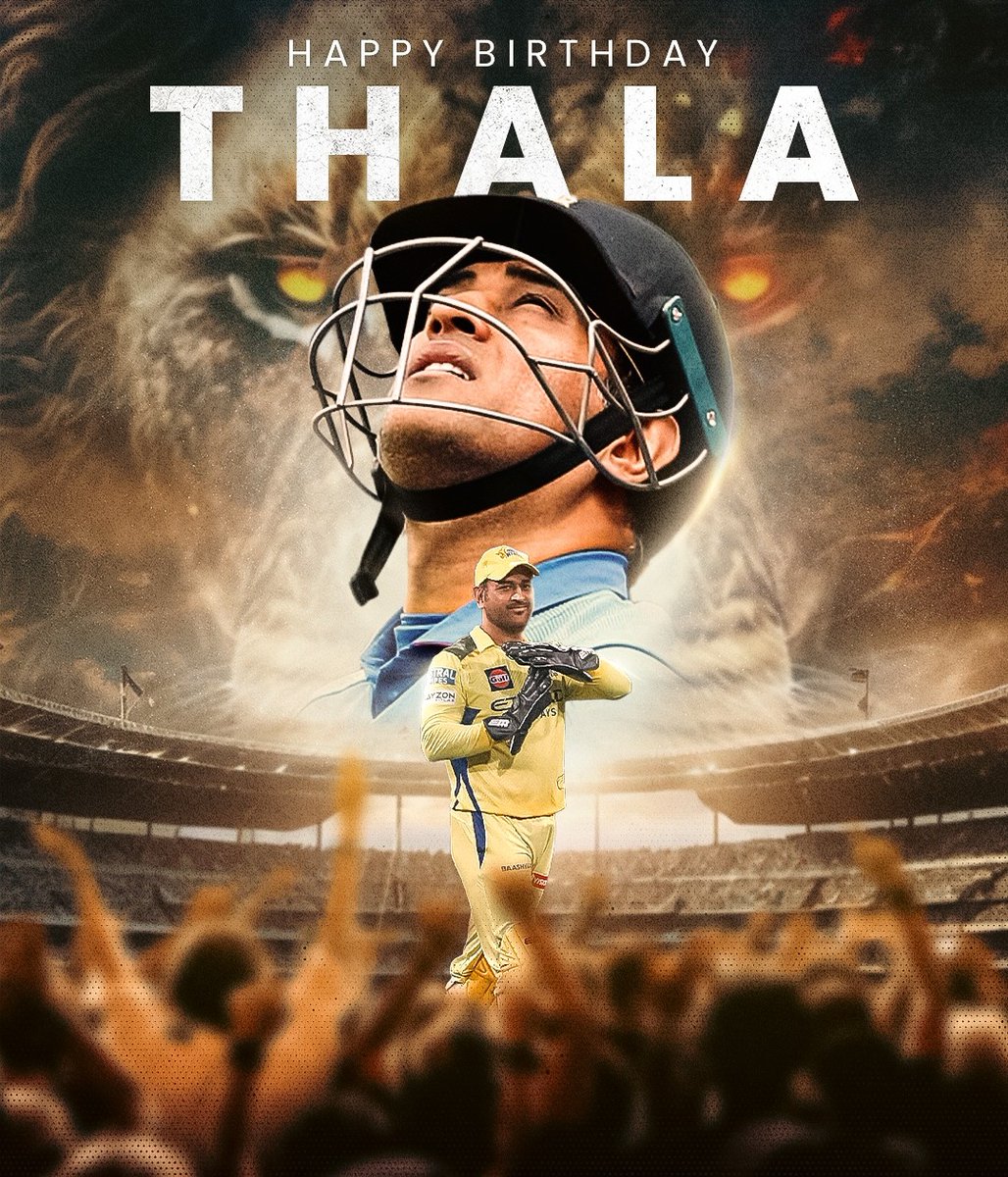 Happy Birthday MS Dhoni 😍❤️

#HappyBirthdayMSDhoni