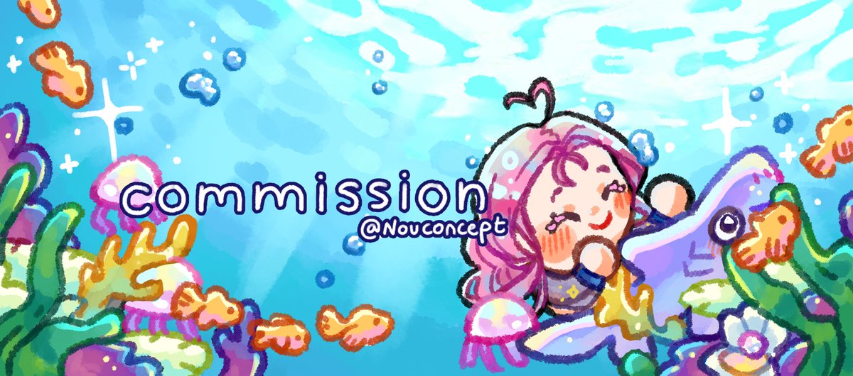Here's a high quality image of my summer banner! ⋆｡˚☀️

Thank you so much again <a href="/nouconcept/">✨ Nou 🌱🌷✨</a> for the gorgeous artwork (ෆ˙ᵕ˙ෆ)♡

#DrawLaLa