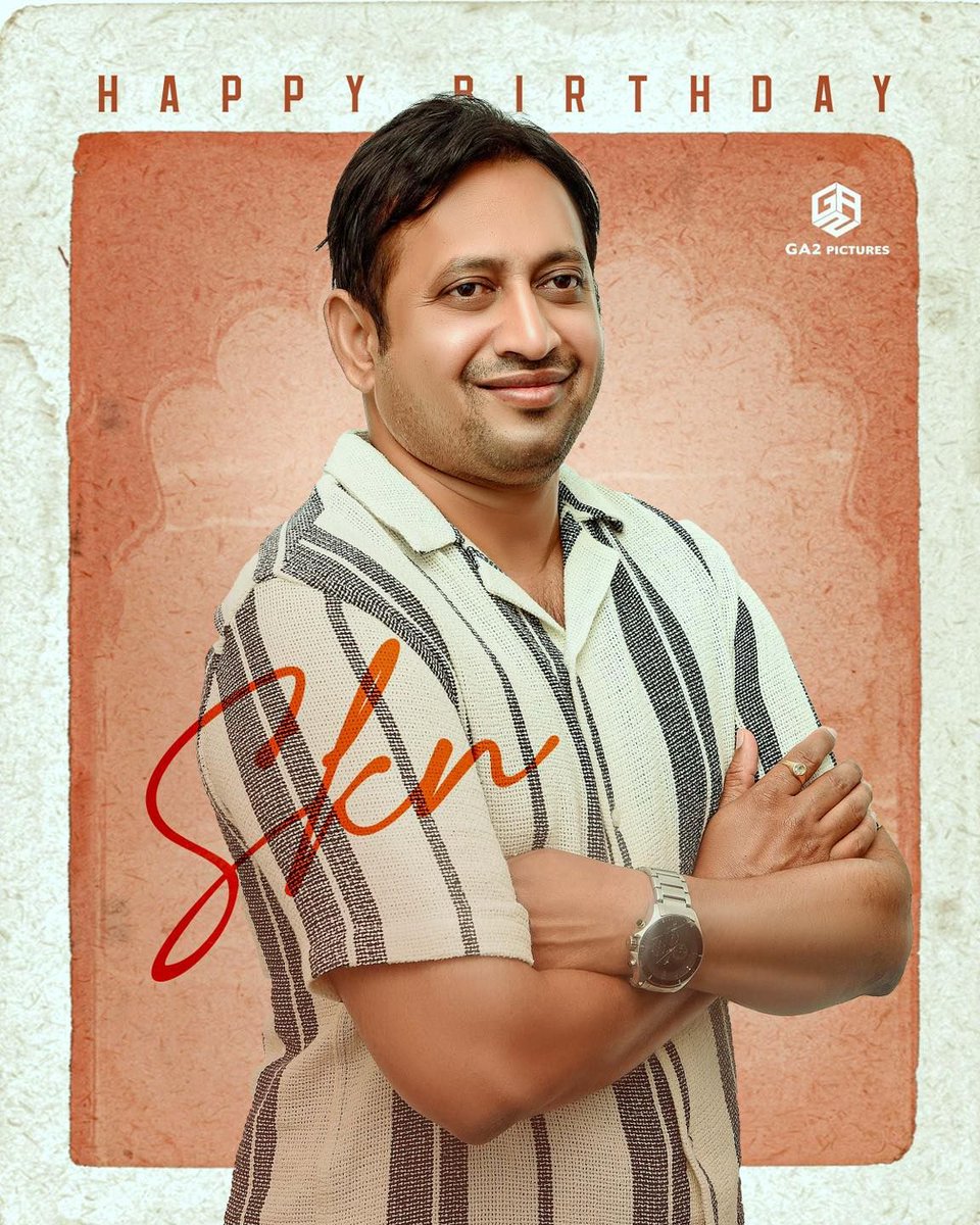 GA2Official's tweet image. Happy Birthday to the brilliant and passionate producer @SKNonline Garu ❤️🎊
Wishing you a blockbuster year ahead filled with success and happiness 😊
#HBDSKN