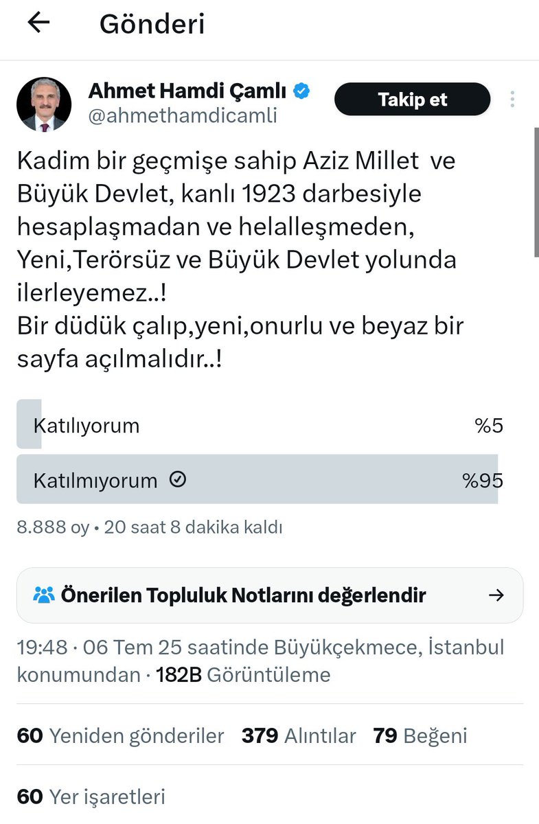 disobedient (@bhdrctnky) on Twitter photo 1- Anayasal Düzeni Ortadan Kaldırmaya Teşebbüs (TCK 309)
2- Halkı Kin ve Düşmanlığa Tahrik (TCK 216)
3- Türkiye Cumhuriyeti Devletini ve Kurumlarını Aşağılama (TCK 301)
CUMHURİYET SAVCILARI GÖREVE !
<a href="/TC_icisleri/">T.C. İçişleri Bakanlığı</a> <a href="/AliYerlikaya/">Ali Yerlikaya</a> <a href="/EmniyetGM/">Türk Polis Teşkilatı</a> 1- Anayasal Düzeni Ortadan Kaldırmaya Teşebbüs (TCK 309)
2- Halkı Kin ve Düşmanlığa Tahrik (TCK 216)
3- Türkiye Cumhuriyeti Devletini ve Kurumlarını Aşağılama (TCK 301)
CUMHURİYET SAVCILARI GÖREVE !
<a href="/TC_icisleri/">T.C. İçişleri Bakanlığı</a> <a href="/AliYerlikaya/">Ali Yerlikaya</a> <a href="/EmniyetGM/">Türk Polis Teşkilatı</a>