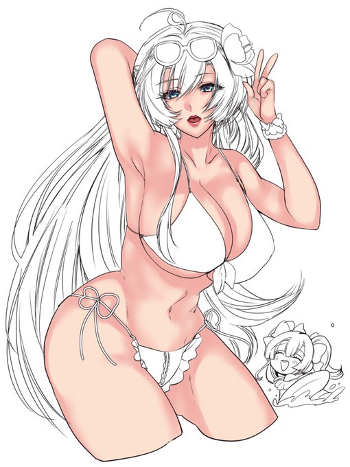 とりあえず肌の影を一色だけ入れたので確認 