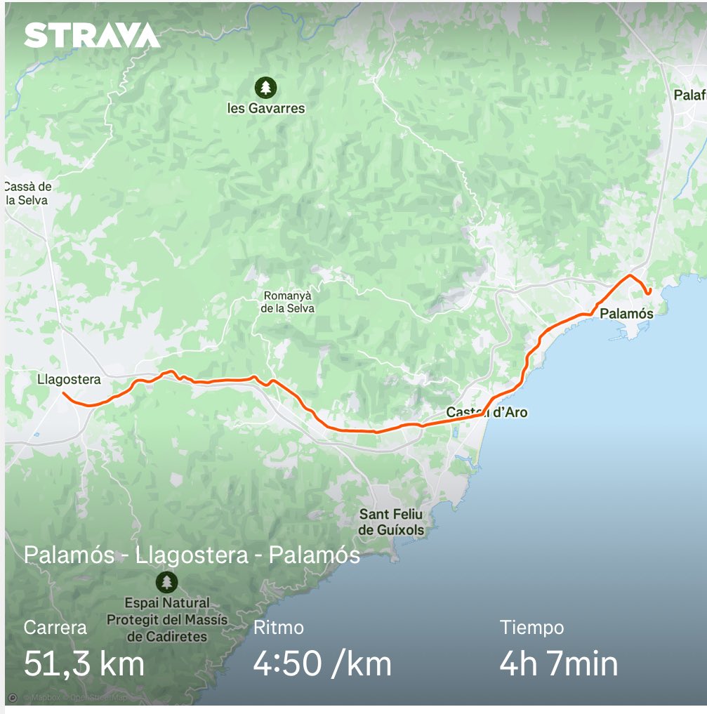 AComasFCB's tweet photo. Un “long run”de diumenge que en diuen, amb un bon esmorzar 

🏃🏻‍♂️51,3km
⏱️04:07 - 4’50’/km
⛰️830

Últimes tirades llargues abans de olla de Núria i UltraPirineu 100km https://t.co/veRDtU8qNF