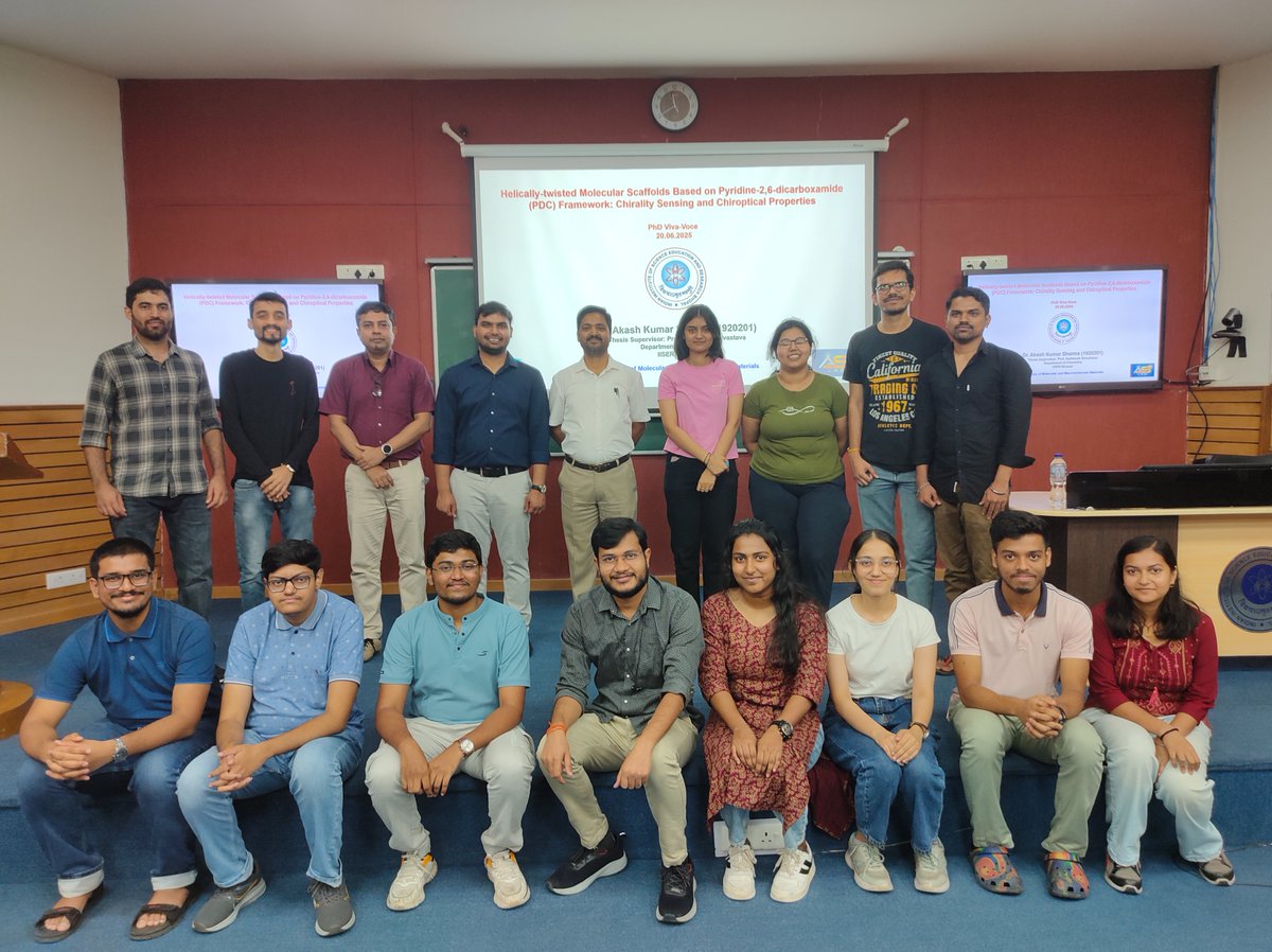 ASLab_iiserb's tweet image. Heartfelt congratulations to Dr. Akash Kumar Sharma for successfully defending his Ph.D. thesis! Wishing you all the best for your future endeavours. Special thanks to Dr. Supratim Banerjee for being the external examiner, and to all the committee members.