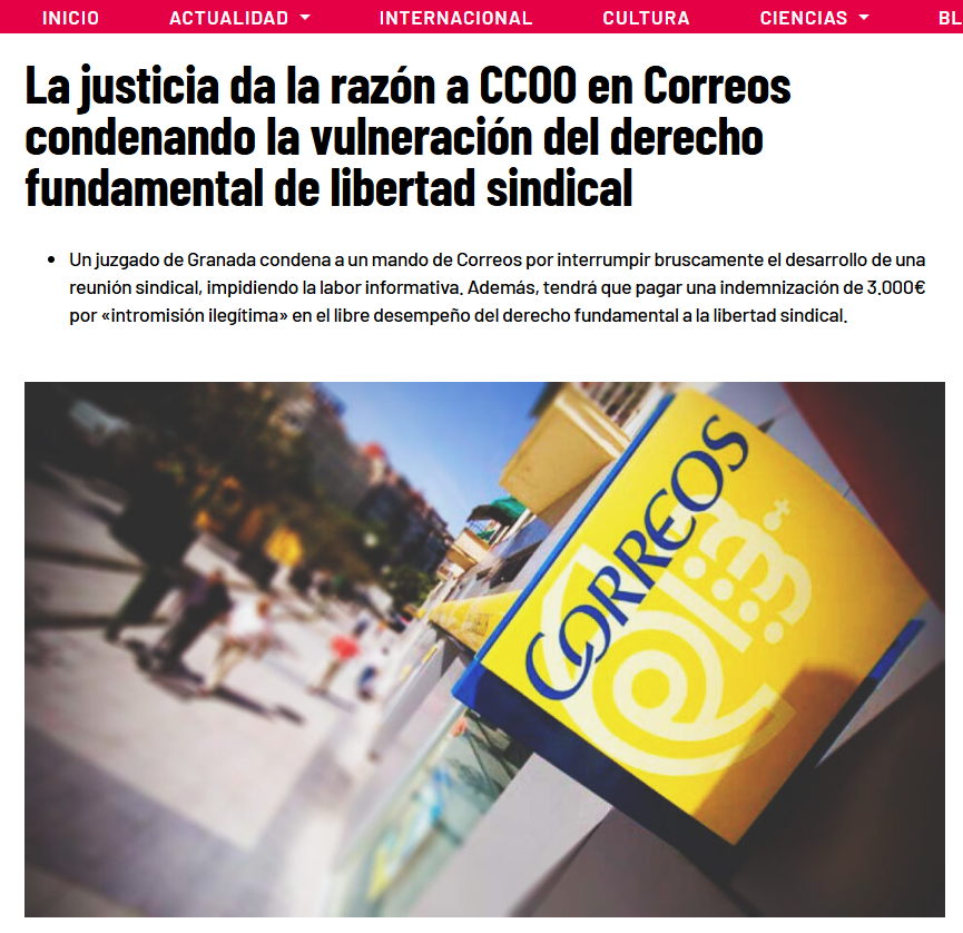 CCOOCMorvAPalan's tweet photo. La libertad sindical es un derecho fundamental de la clase trabajadora.

👁en @tercerainfo3i  👉  https://t.co/6GyGOeTkbg https://t.co/NqyffL3ilL
