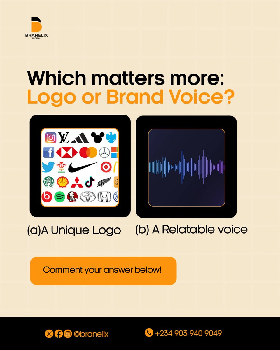 branelix's tweet image. Which matters more: logo or brand voice?

#branding #brandstrategy #brandmanagement #brandvoice #brandmarketing