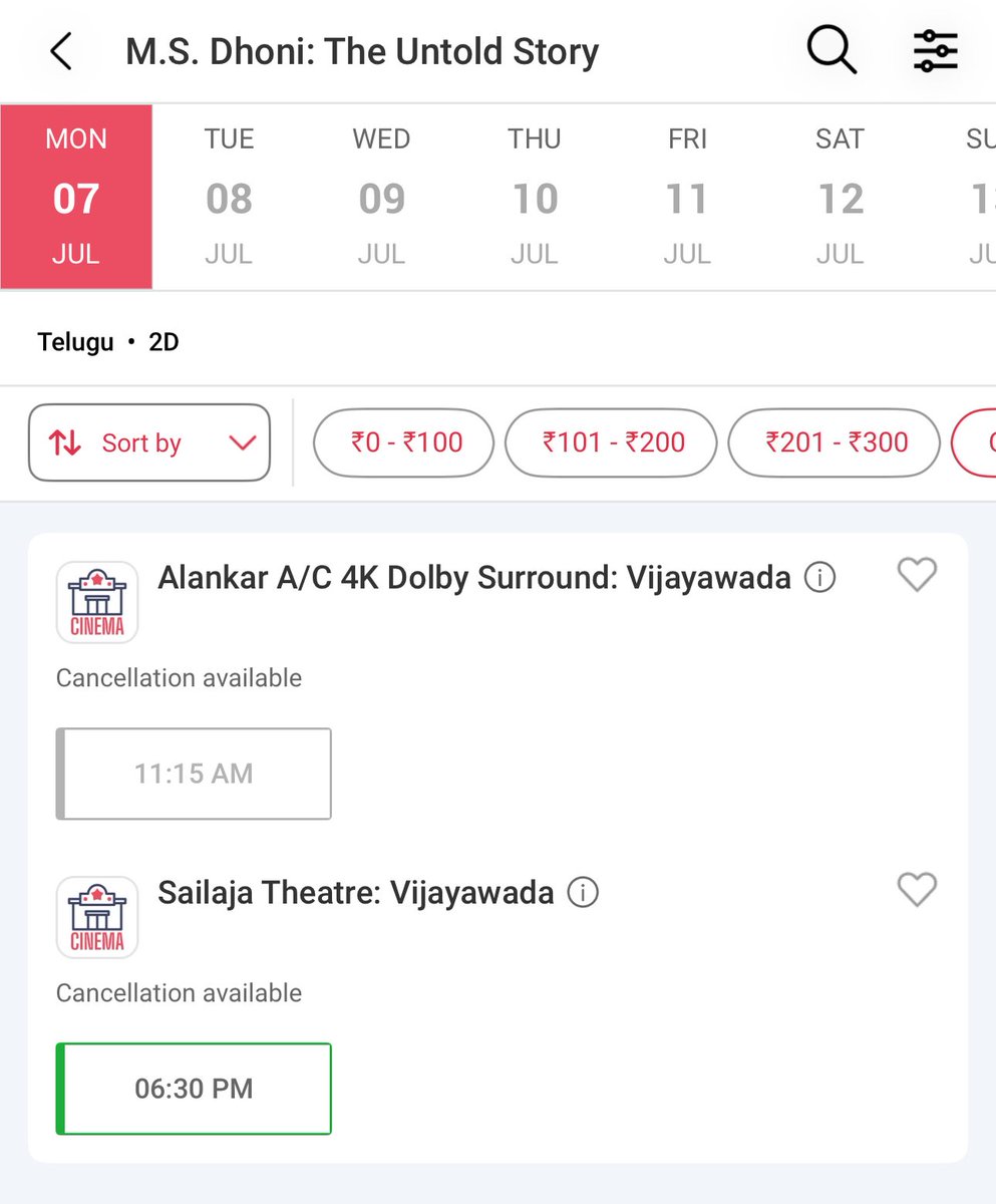 DayaArjun2's tweet image. Sailaja Theatre 6:30PM Show Added Now

#MSDhoniTheUntoldStory