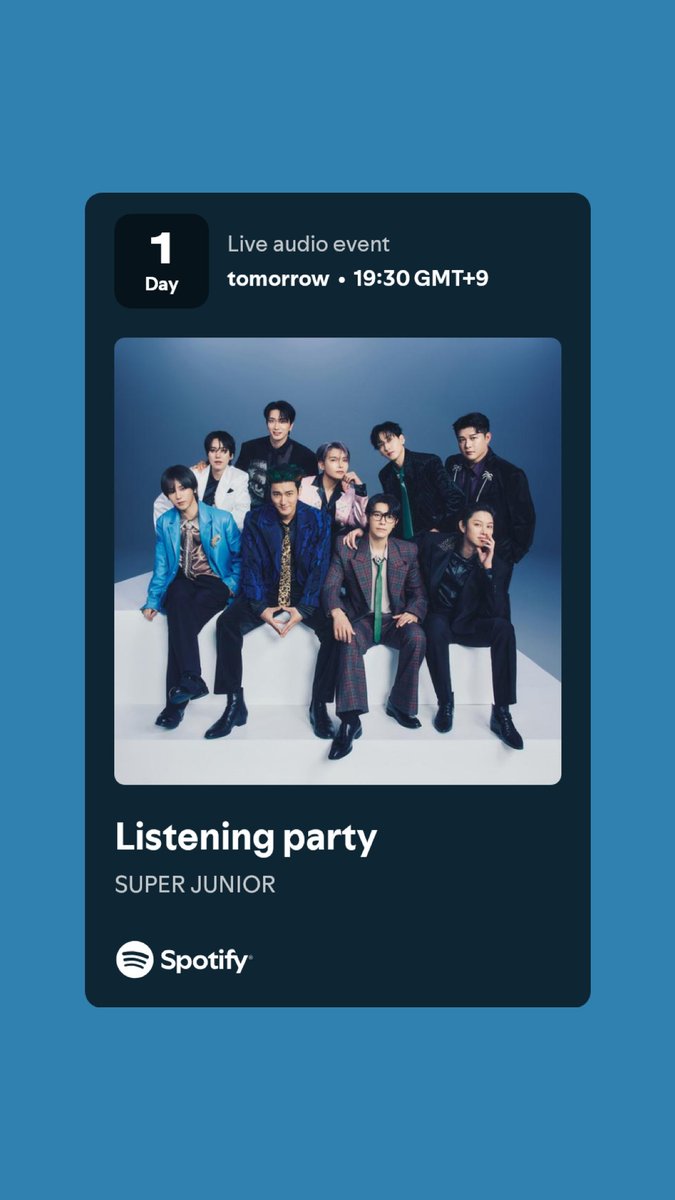 Spotify ❤️ K-Pop (@spotifykpop) on Twitter photo go express mode with <a href="/SJofficial/">SUPER JUNIOR</a> and listen to their upcoming album 'Super Junior25' with them! 
RSVP at the link below to join now!
Jul 8, 7:30PM KST: party.spotify.com/event/1vB7nTNF…   
*available only for Premium users in select regions
**artist will be in attendance go express mode with <a href="/SJofficial/">SUPER JUNIOR</a> and listen to their upcoming album 'Super Junior25' with them! 
RSVP at the link below to join now!
Jul 8, 7:30PM KST: party.spotify.com/event/1vB7nTNF…   
*available only for Premium users in select regions
**artist will be in attendance