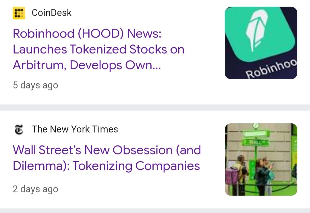 Regarding the <a href="/RobinhoodApp/">Robinhood</a> stock tokenization controversy: the tokenization of private shares (such as OpenAI, SpaceX) means that RH has issued tokenized exposure to non-listed companies for EU users, while US users remain restricted due to SEC compliance barriers. It's a leap
