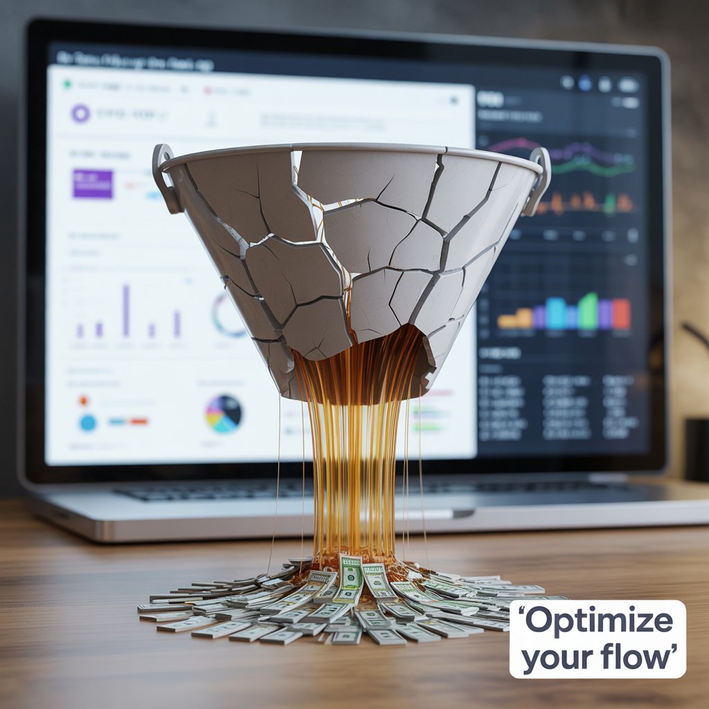 SkyAPEX_01's tweet image. &quot;More traffic ≠ more sales if your funnel leaks!
I audit and optimize funnels for  max conversion rates. Stop pouring money into a leaky bucket! #FunnelHacks  #MarketingTips&quot;