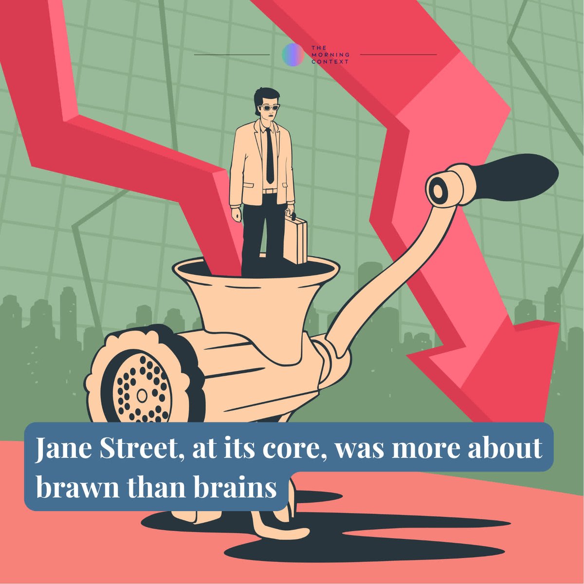 The Morning Context (@morningcontext) on Twitter photo The headlines talk about the size of Jane Street's gains.
But the real story is how easily and effectively those profits were engineered using basic, brute-force tactics.
<a href="/ujval_nanavati/">Ujval Nanavati</a> writes: themorningcontext.com/business/jane-… The headlines talk about the size of Jane Street's gains.
But the real story is how easily and effectively those profits were engineered using basic, brute-force tactics.
<a href="/ujval_nanavati/">Ujval Nanavati</a> writes: themorningcontext.com/business/jane-…