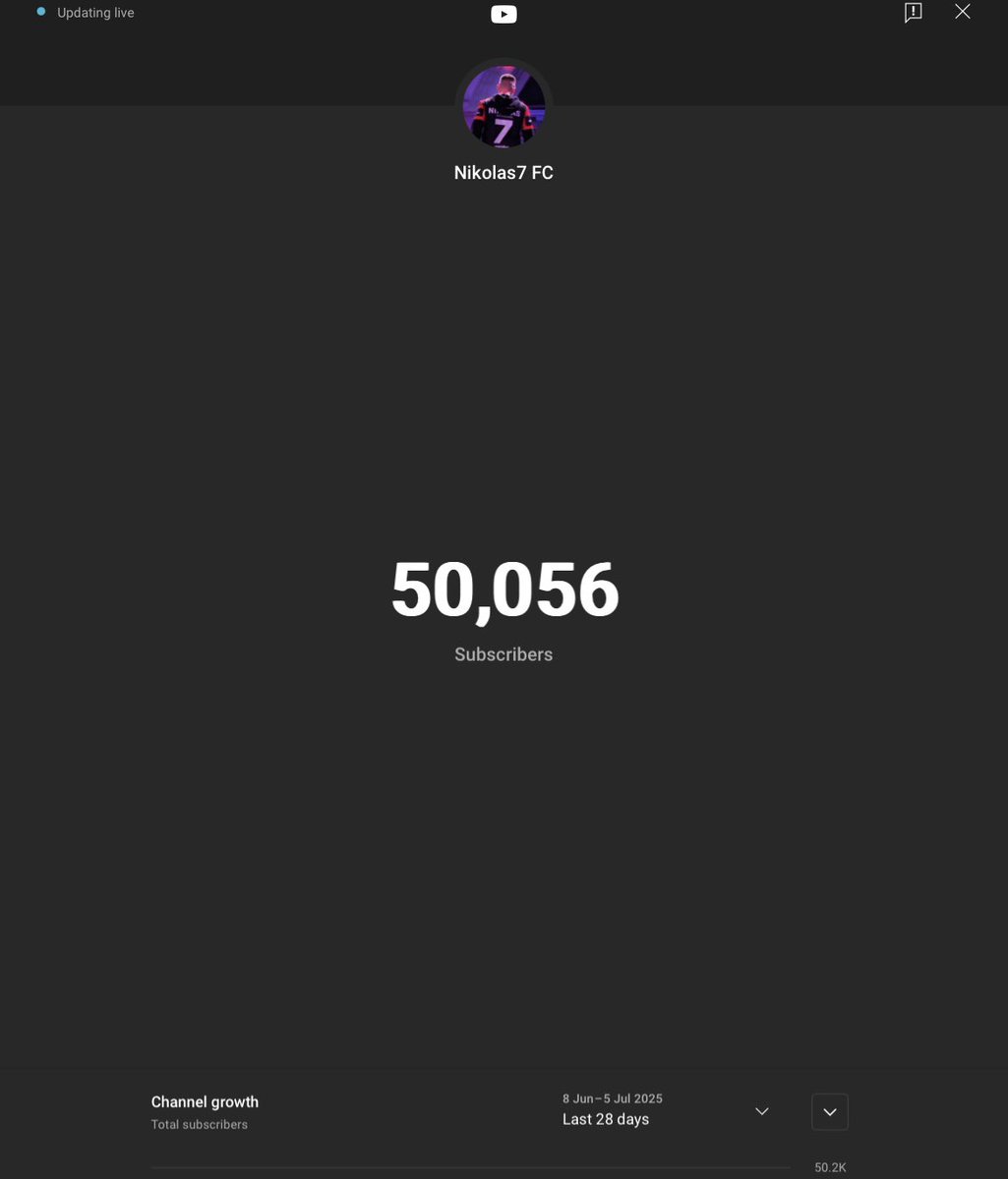 Another milestone has been reached, all thanks to you! ❤️
To celebrate 50k GOATs, we're doing a mini account giveaway and a squad upgrade!
For now, all you need to do is join the Discord and wait for further instructions! 

discord.gg/nikolas7-fc-co…