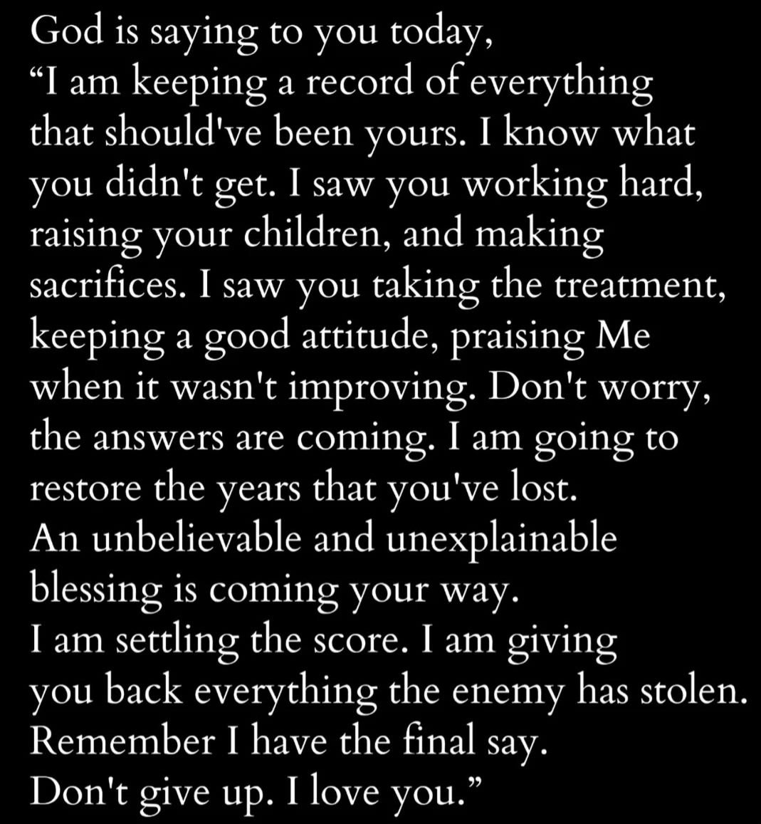 Good Morning👋
To My Realest One's