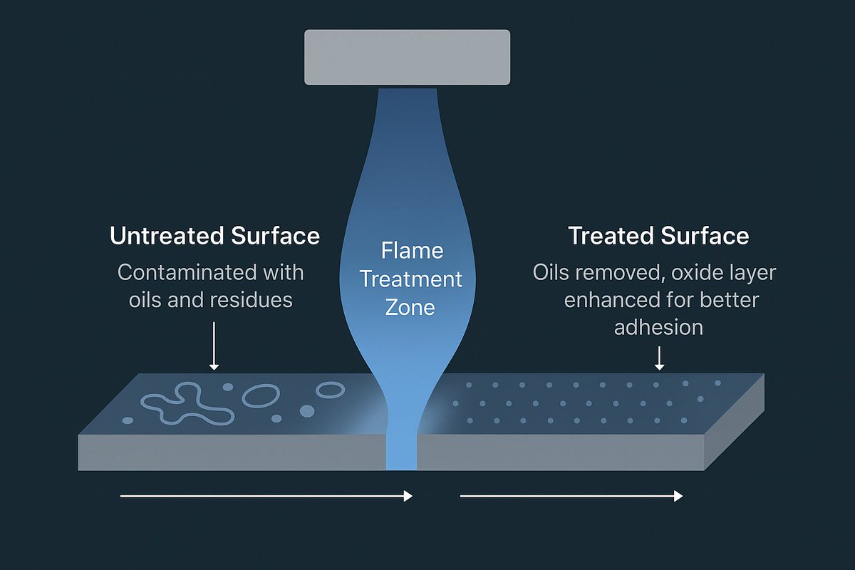 RapidflameLtd's tweet image. Struggling with aluminium foil adhesion issues? Discover how flame treatment can enhance the bonding process for web converting, and other applications. Learn more: wix.to/0HtFDCn #Manufacturing #FlameTreatment #webProcessing #webConverting #flexiblePackaging