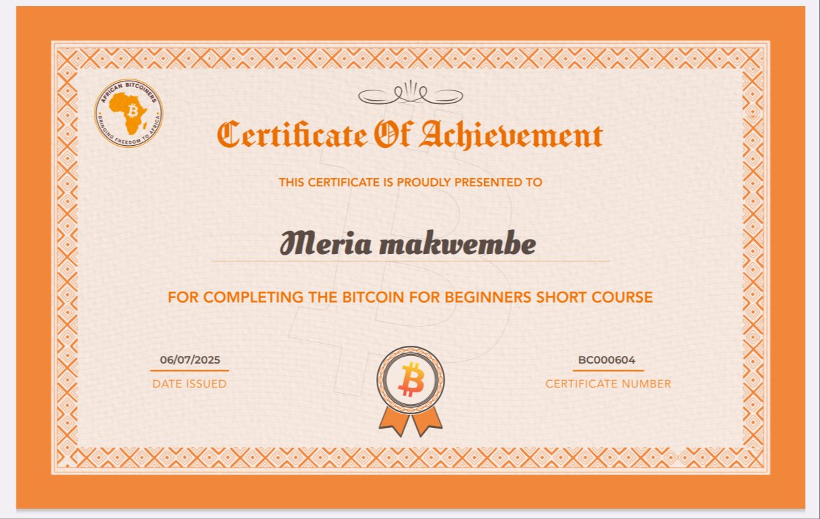 codaMW's tweet image. Phase1: Educate ✅
Phase2: Adopt 💃
Phase: Scale 🏁
@afribitcoiners @TrezorAcademy @MyfirstBitcoin_
@btrust_builders @BitcoinBoma @DigiOats @Satoshi53_ @citrusrate @thecore21m @Bitcoinbeach
@planb_network
geyser.fund/project/womeno…