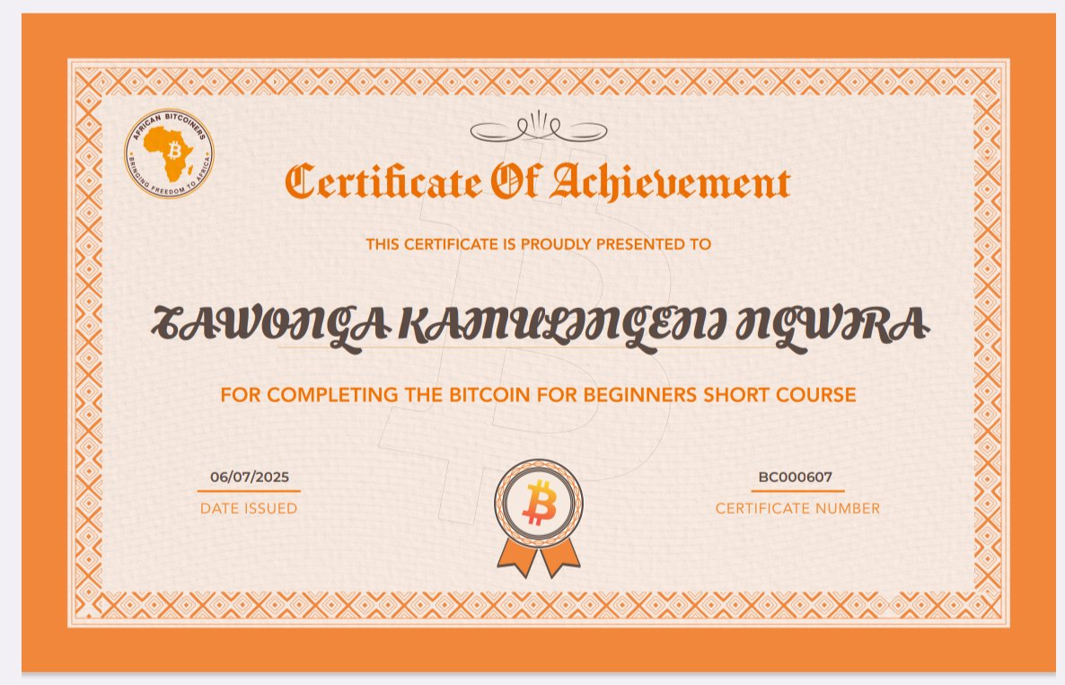 codaMW's tweet image. Phase1: Educate ✅
Phase2: Adopt 💃
Phase: Scale 🏁
@afribitcoiners @TrezorAcademy @MyfirstBitcoin_
@btrust_builders @BitcoinBoma @DigiOats @Satoshi53_ @citrusrate @thecore21m @Bitcoinbeach
@planb_network
geyser.fund/project/womeno…