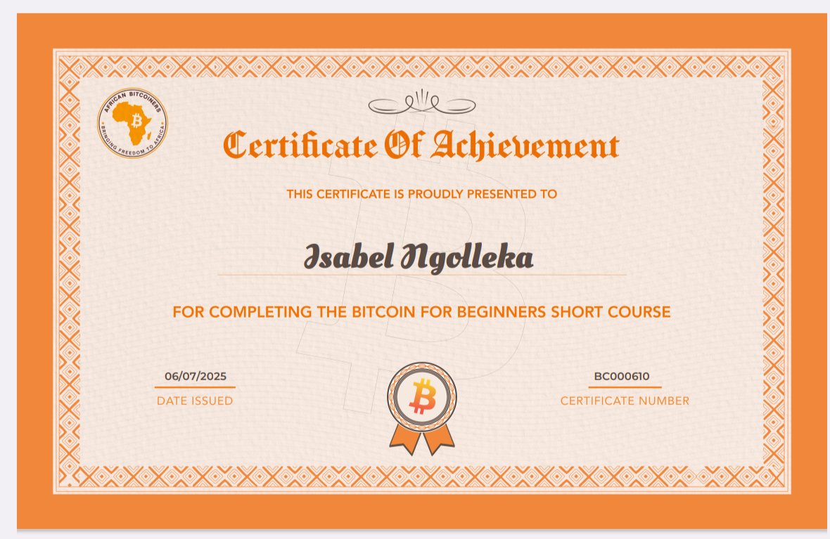 codaMW's tweet image. Phase1: Educate ✅
Phase2: Adopt 💃
Phase: Scale 🏁
@afribitcoiners @TrezorAcademy @MyfirstBitcoin_
@btrust_builders @BitcoinBoma @DigiOats @Satoshi53_ @citrusrate @thecore21m @Bitcoinbeach
@planb_network
geyser.fund/project/womeno…